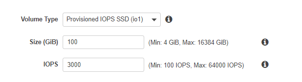 Provisioned-IOPs SSD (io1)
